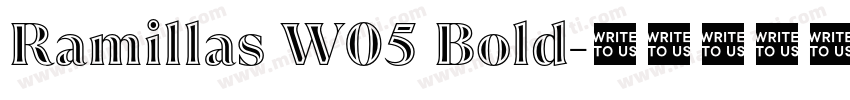 Ramillas W05 Bold字体转换